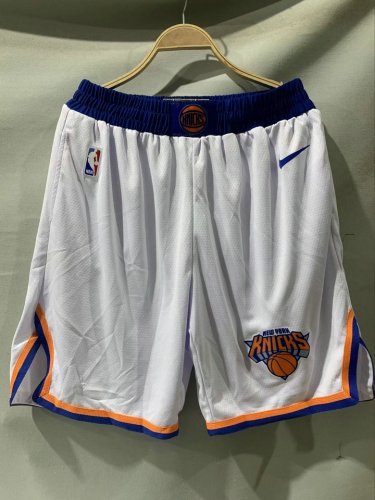 NBA New York Knicks Shorts Blanc